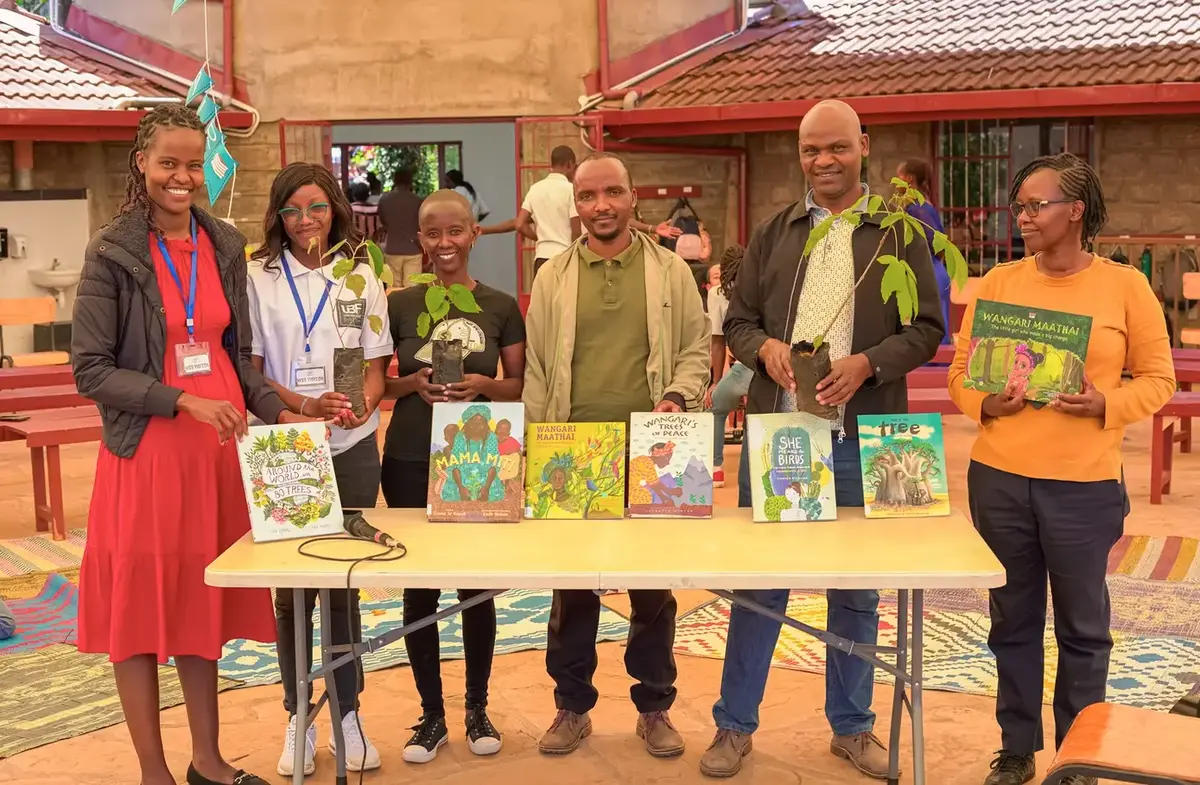 BooksFirst educators and partners presenting environmental books