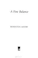 A Fine Balance by Rohinton Mistry book cover