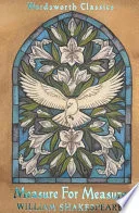 Measure for measure by William Shakespeare book cover