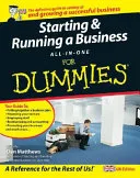 Starting A Business Al in lone For Dummies by Colin Barrow book cover