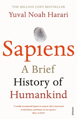 Sapiens by Yuval Noah Harari book cover