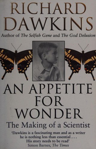 An appetite for wonder by Richard Dawkins book cover