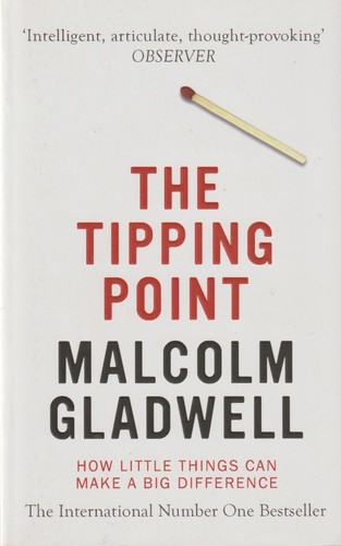 Tipping Point by Malcolm Gladwell book cover