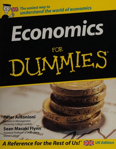 Economics for dummies by Peter Antonioni book cover