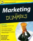 Marketing For Dummies by Ruth Mortimer book cover